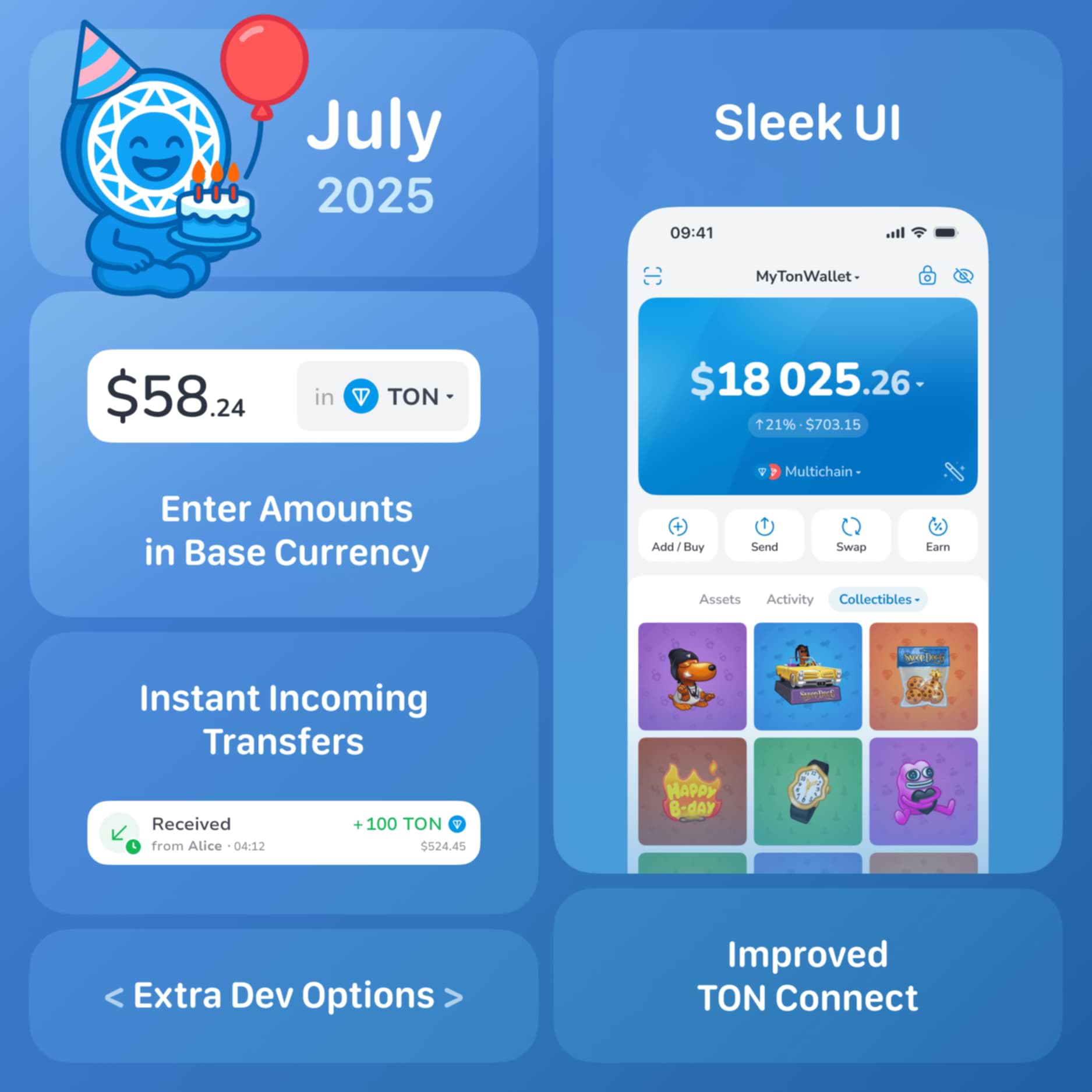 Transfers at Messaging Speed, New Sleek UI, Input Amounts in Fiat and More