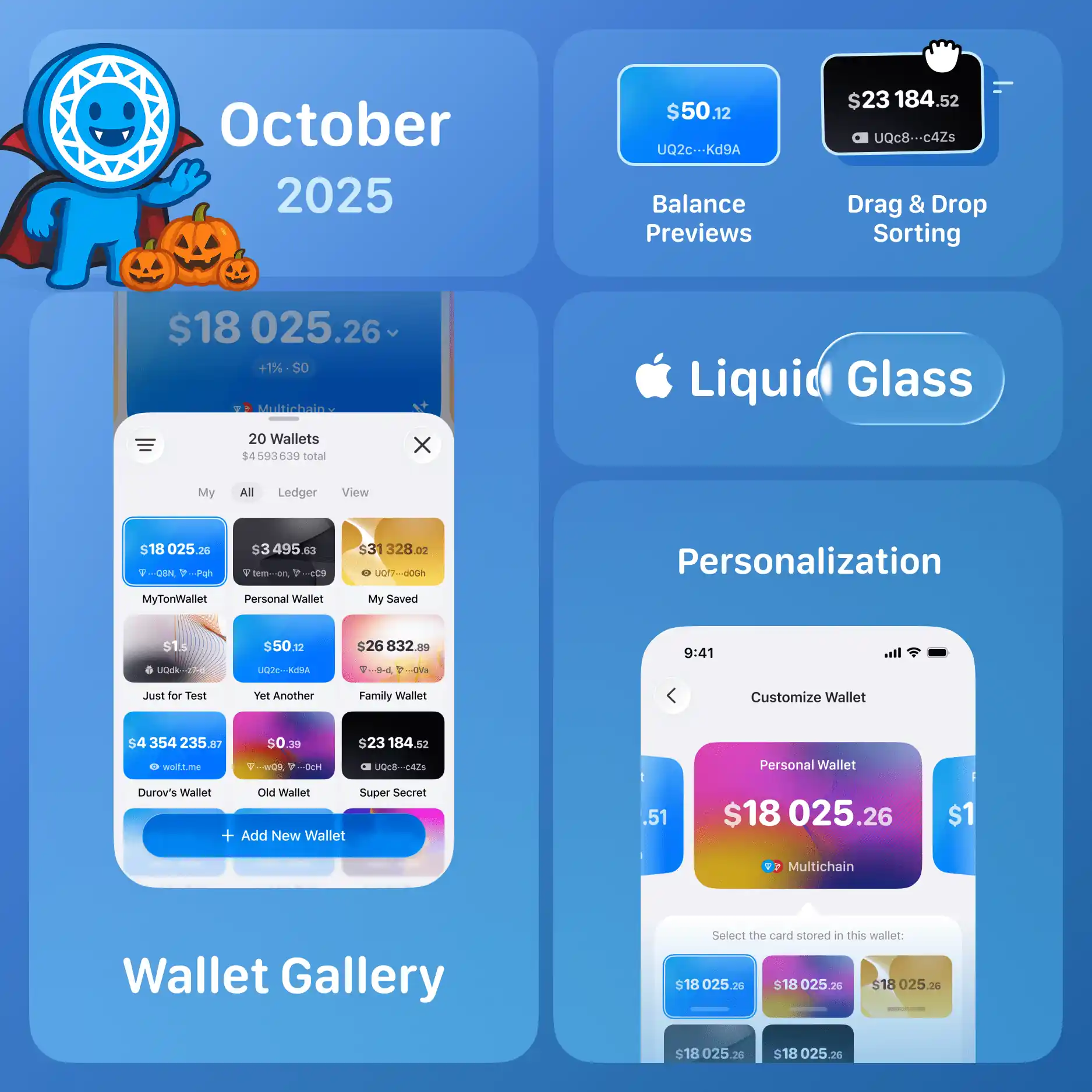 MyTonWallet 4.3: Wallet Gallery, Balance Previews, and More