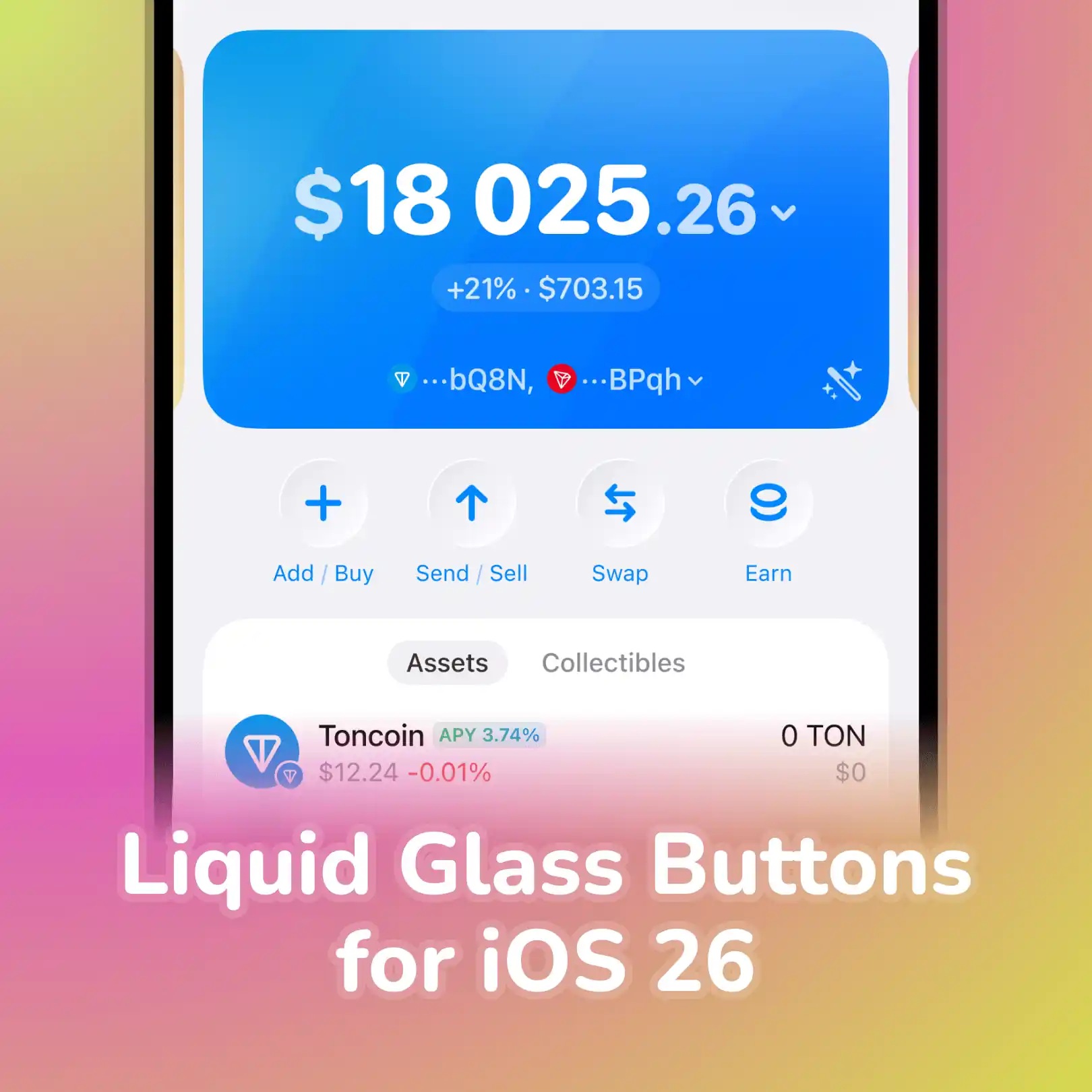 Liquid Glass buttons