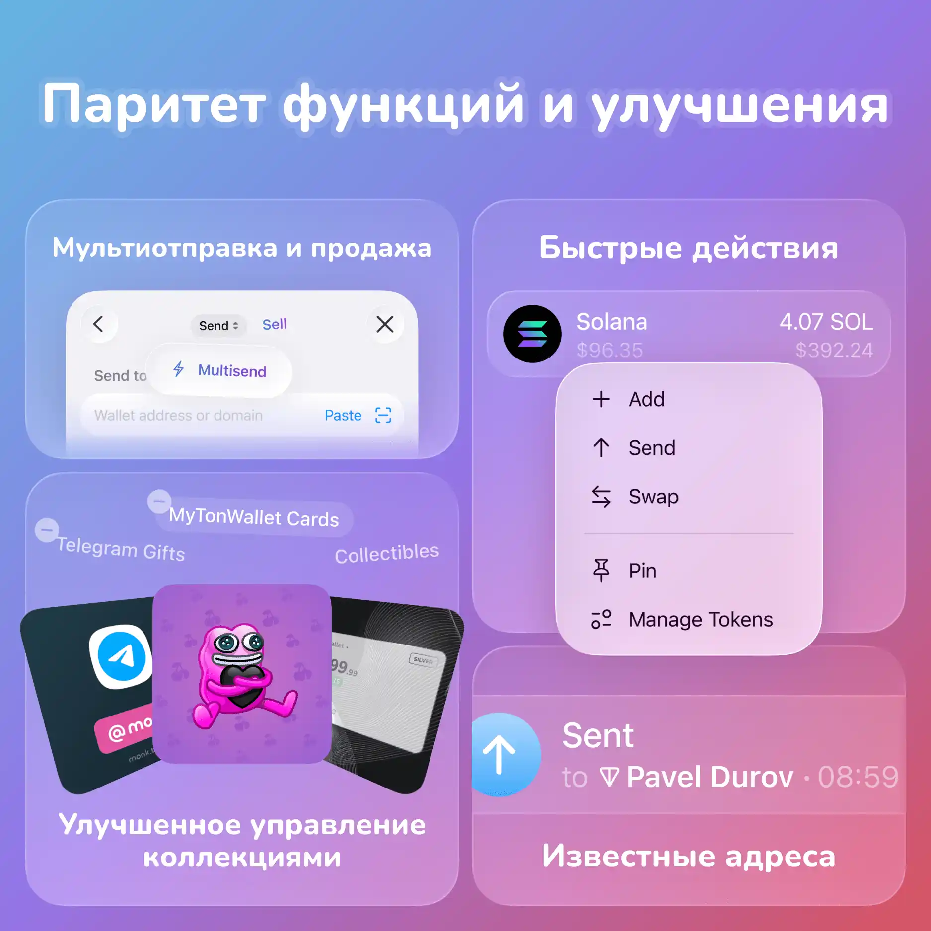 Новые функции MyTonWallet Air